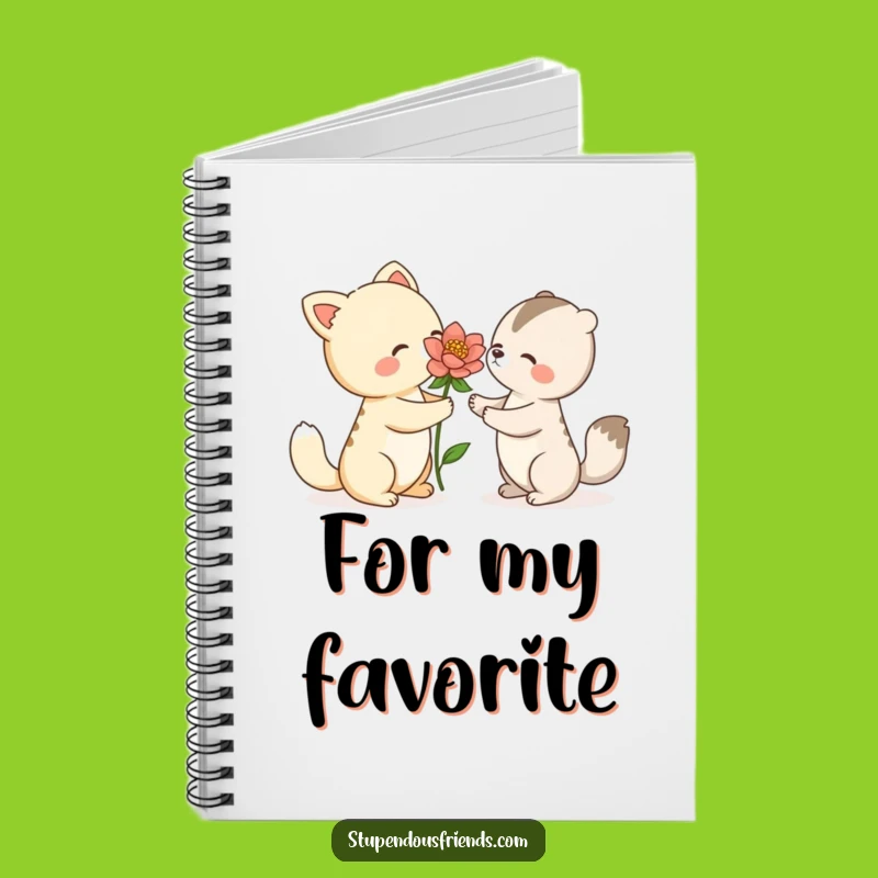 Funny Animal Flower Notebook: Jot Down Ideas with a Kind Gesture