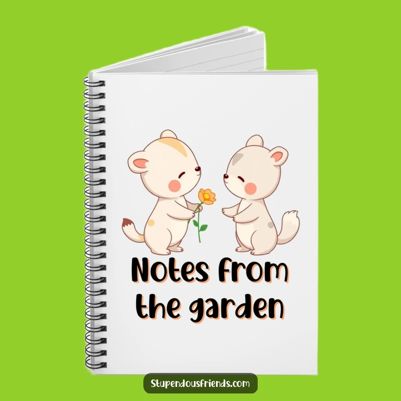 Funny Animal Flower Offering Notebook - Journal Kindness & Thoughts