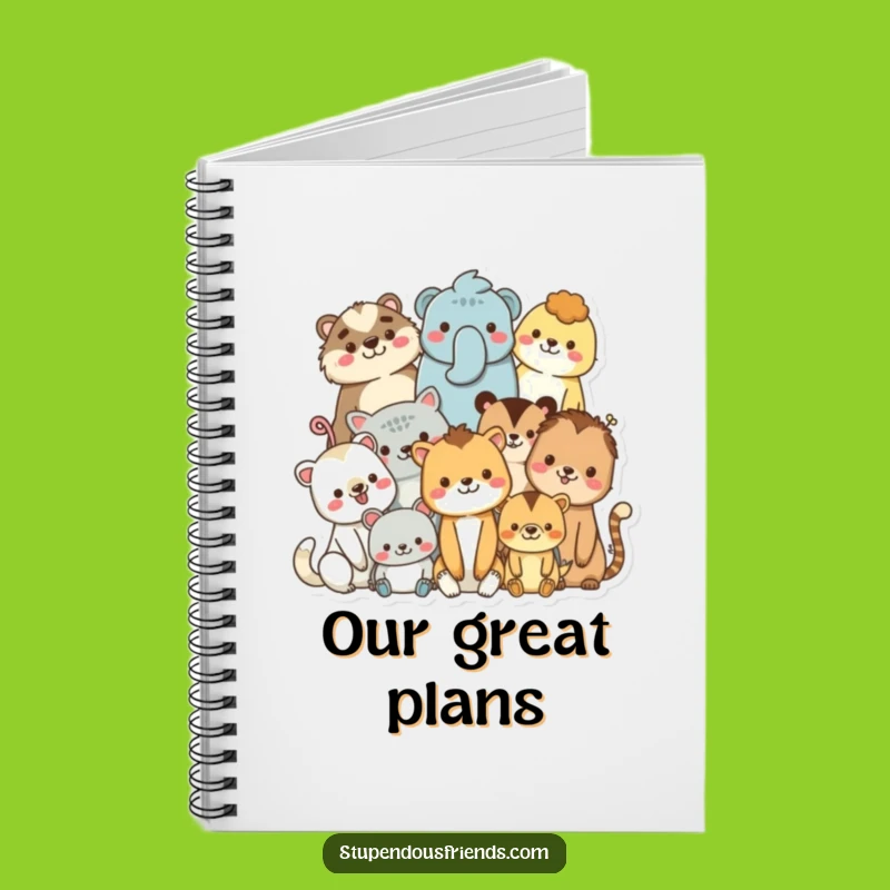 Funny Diverse Animal Hug Notebook - Journal Unity & Kindness