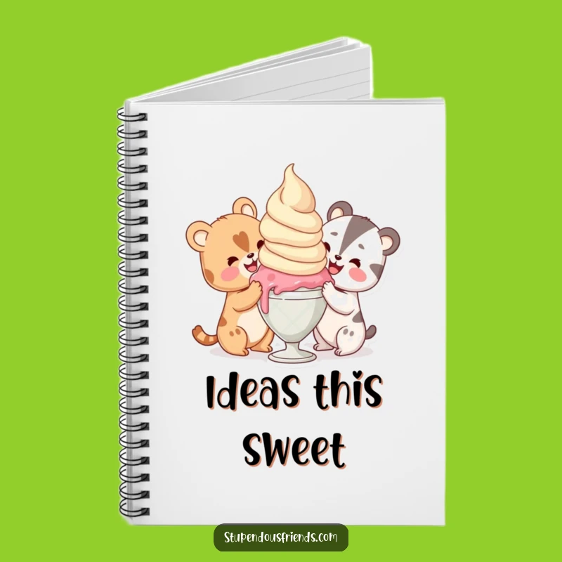 Funny Ice Cream Sharing Notebook: Hilarious Journal for Sweet Ideas & Notes