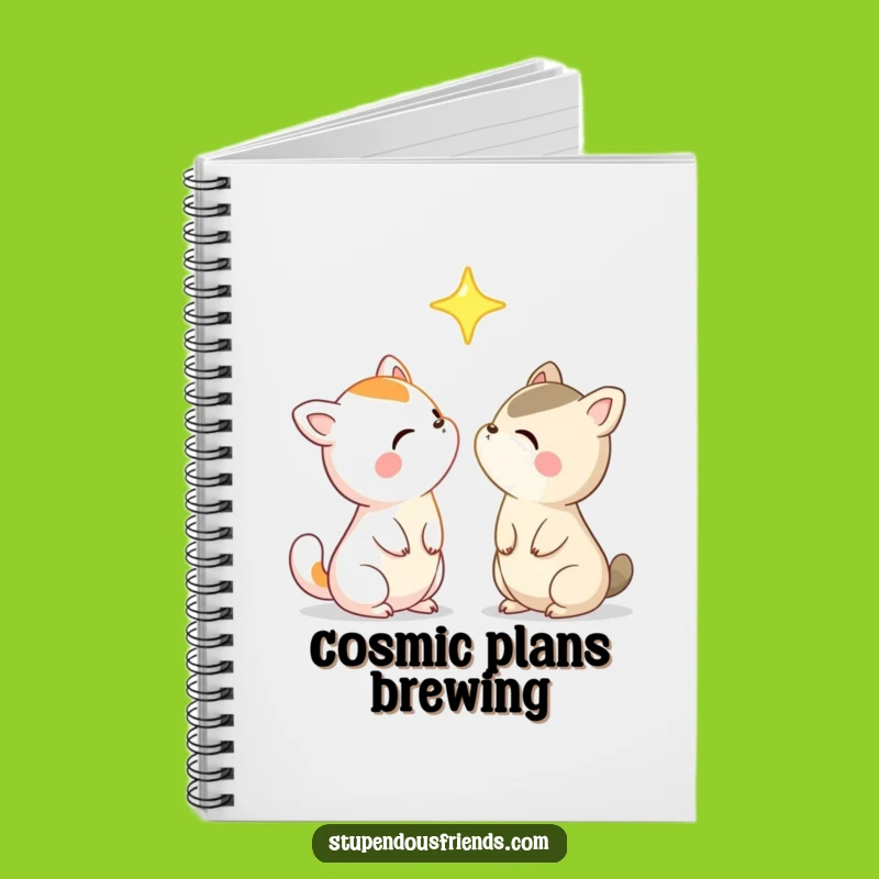 Funny Star Gazing Animal Friends Notebook: Write Your Dreams