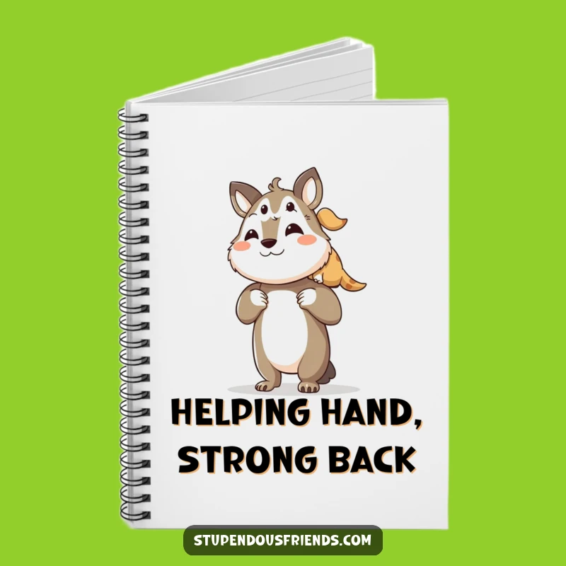 Funny Support Notebook: Lifting Friends - Ideal Funny Gift for Note-Takers
