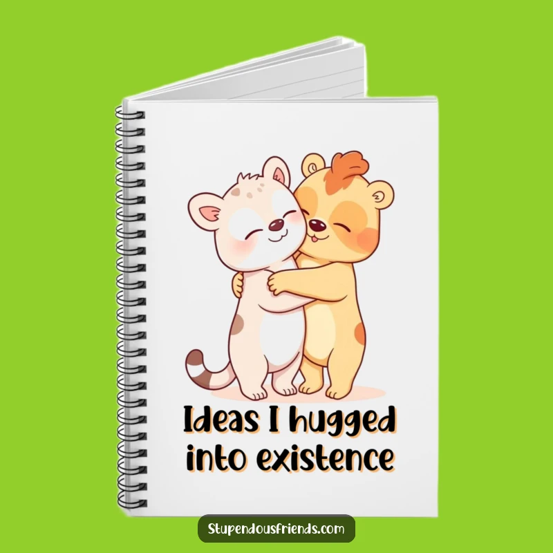 Funny Oversized Hug Animal Notebook - Jot Down Notes with Comical Charm