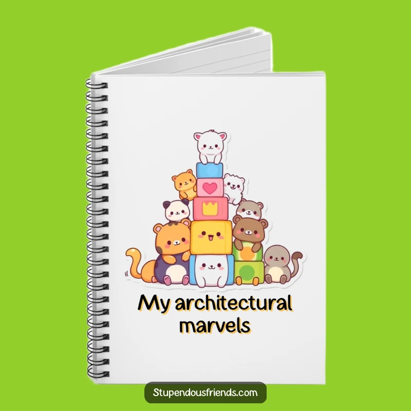 Funny Animal Block Builders Notebook - Hilarious Ideas, Perfect Gift for Writers