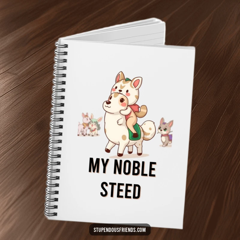 Funny Notebook: A notepad with a funny animal parade cover, ideal for jotting notes with cheerful, playful characters, great for school or work.