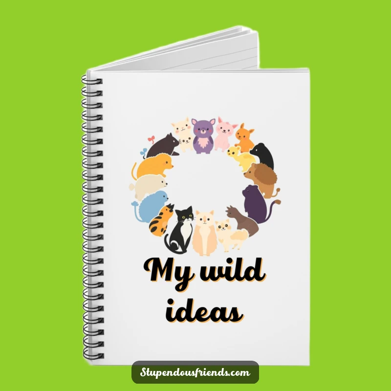 Funny Animal Circle Notebook: Wilderness Journal's Funny Gift