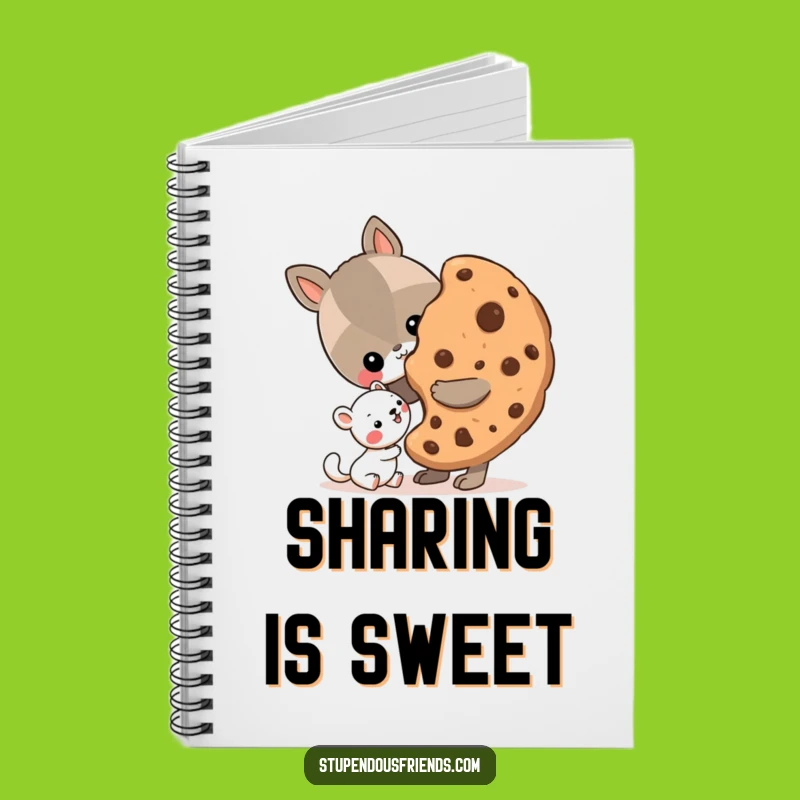 Funny Sharing Cookie Notebook - Jot Down Kind Thoughts & Memories
