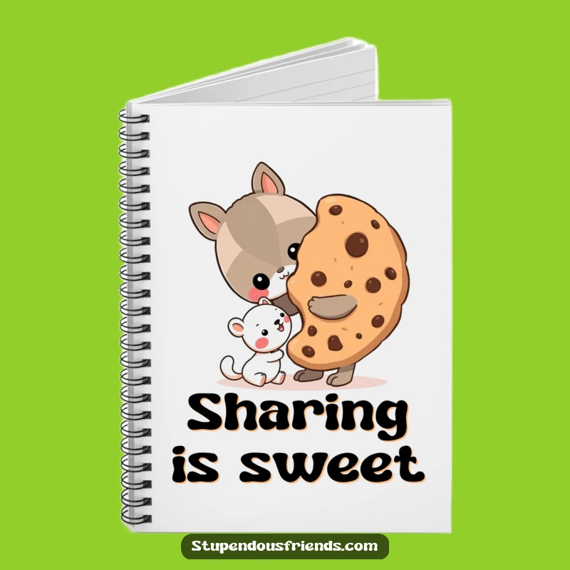 Funny Sharing Cookie Notebook - Jot Down Kind Thoughts & Memories