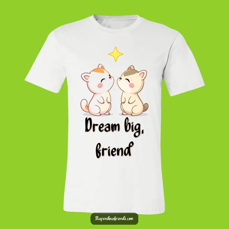 Funny Star Gazing Animal Friends T-Shirt: Dream Big, Laugh Often