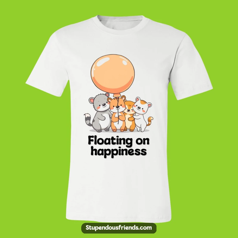 Funny Animal Balloon Fun T-Shirt: Beaming Faces Tee