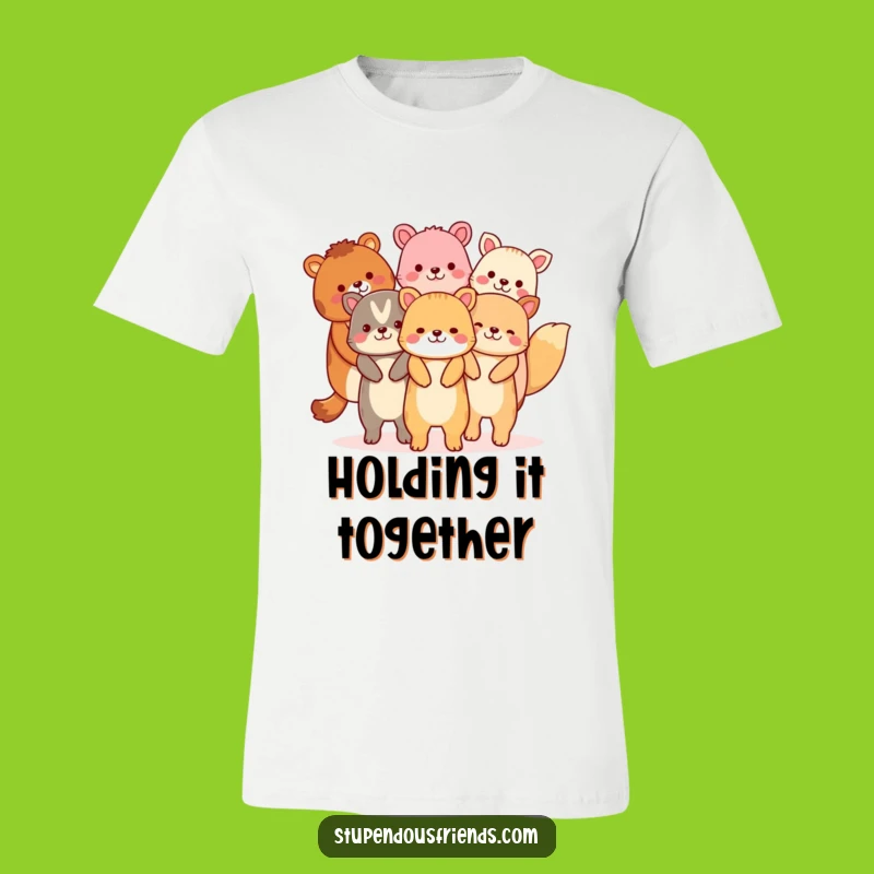 Funny Animal Chain T-Shirt: Wear Your Joyful Connections Proudly