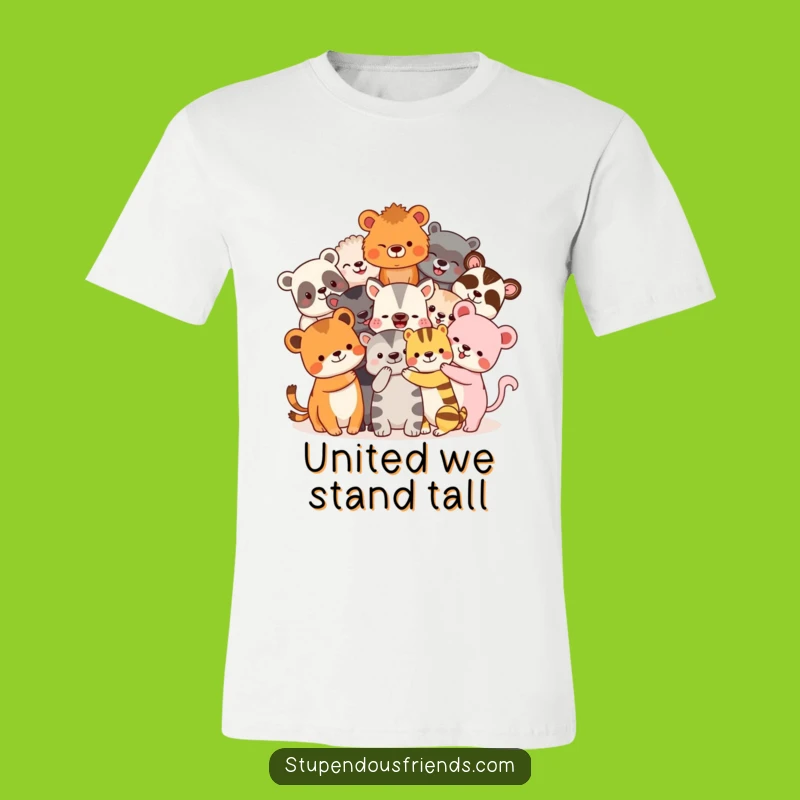 Funny Animal Friends Hugging T-Shirt - A Hilarious and Heartwarming Tee for Animal Lovers