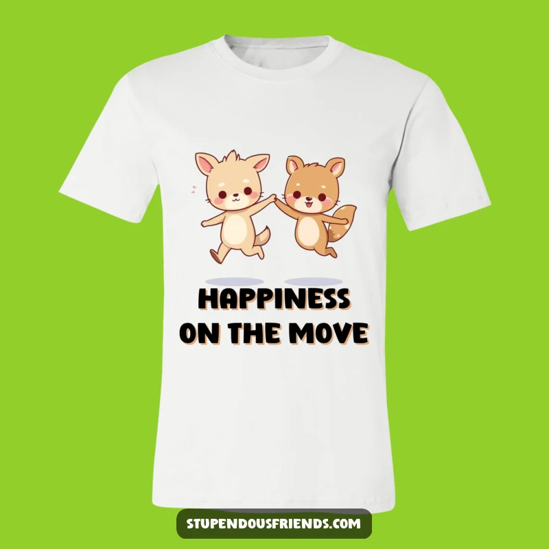 Funny Animal Friends Skipping T-Shirt: The Ultimate Hilarious Friendship Apparel Gift!