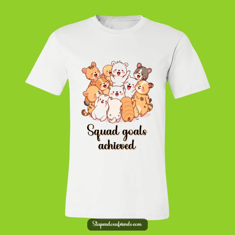 Funny Celebration Tee: Animals Cheering Together, A Hilarious Group Gift