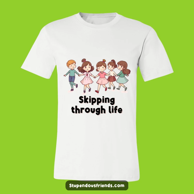 Funny Friends T-Shirt: Wear the Joy of Skipping Together!