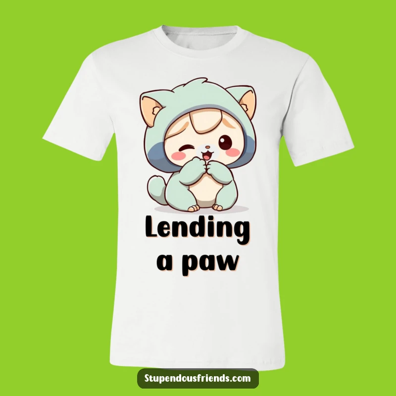Funny Helping Paw T-Shirt: Buddy Support's Funny Gift
