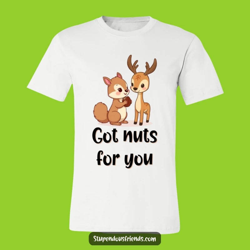 Funny Squirrel & Deer T-Shirt: Nature's Buddy Comedy's Funny Gift