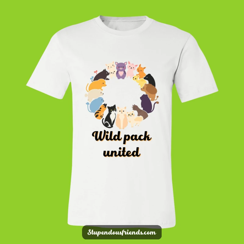 Funny Animal Circle T-Shirt: Unity in Wilderness Funny Gift
