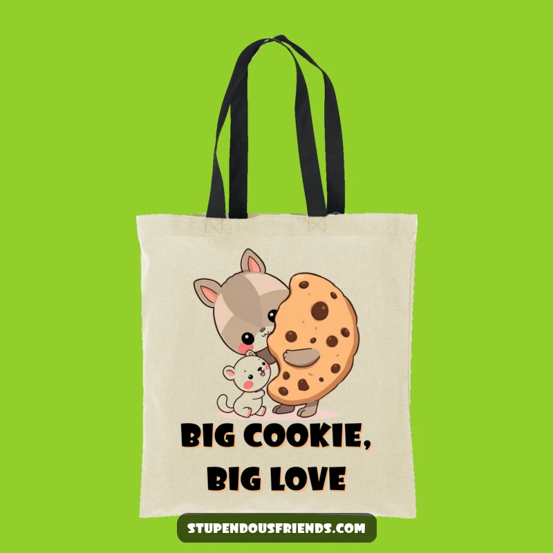 Funny Sharing Cookie Tote Bag - Carry Your Generosity Everywhere