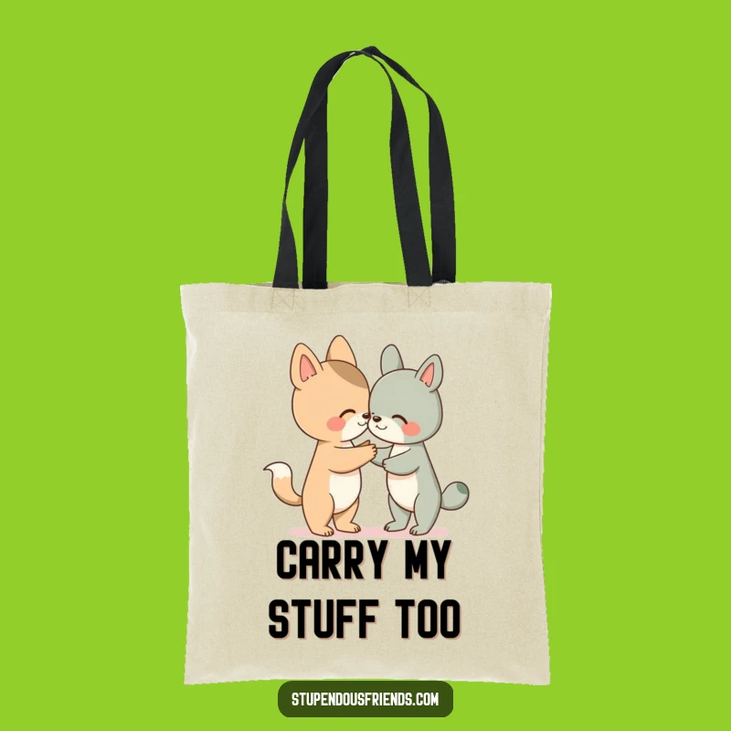 Funny Animal Paw Tote Bag: Durable Character Support Design, Great Funny Gift Idea
