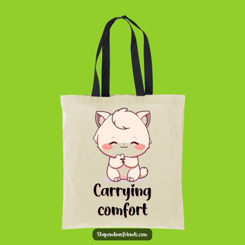 Funny Comforting Paw Tote Bag: Carry Kindness & Smiles