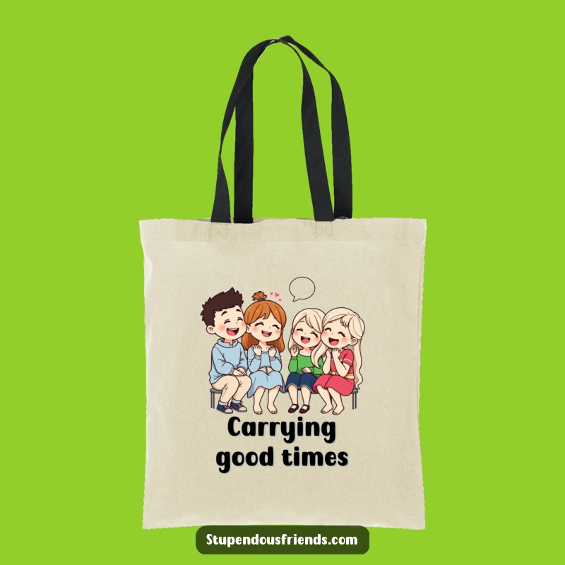 Funny Friends Hangout Tote Bag: Laughing Together, Carry Your Fun Gift