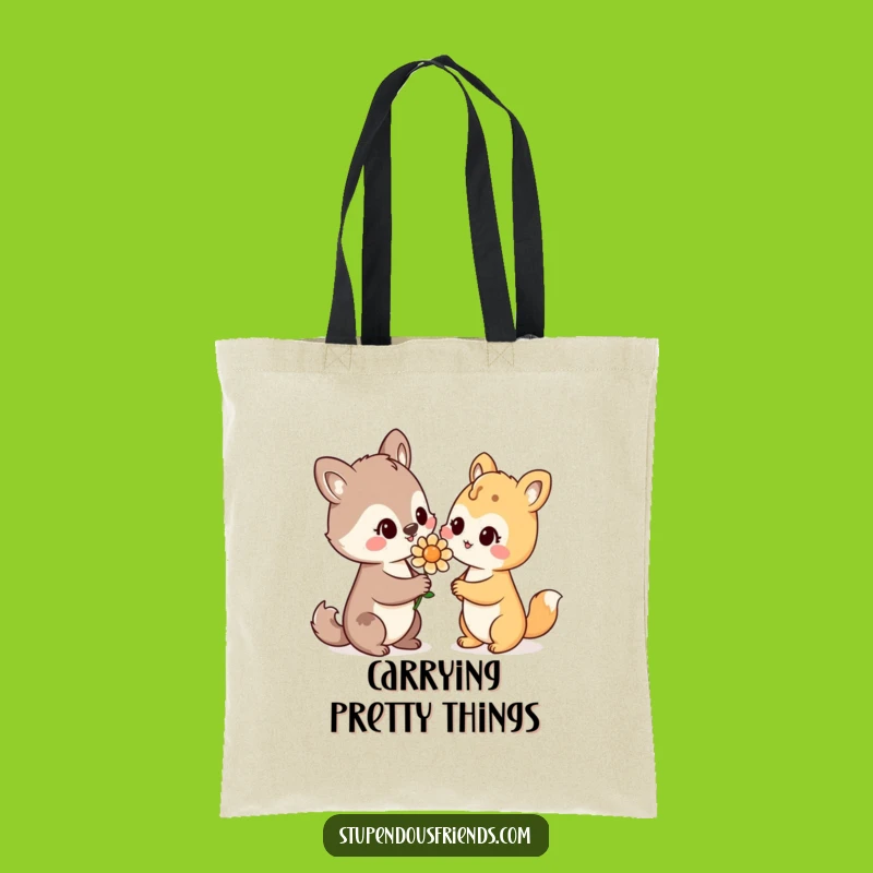 Funny Gift Bag: Animal Flower Offering, Stylish and Hilarious Carry-All