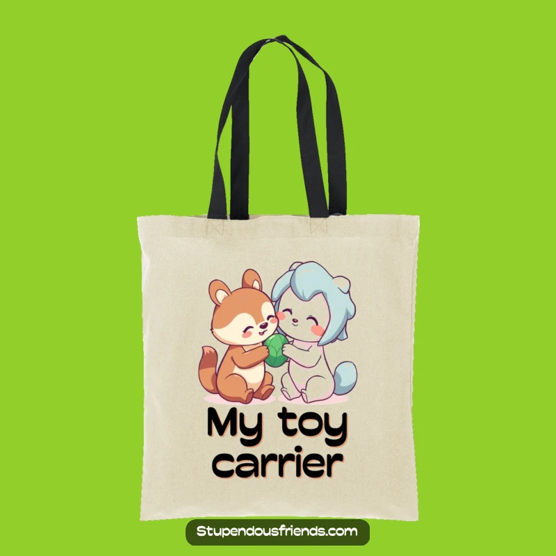 Funny Sharing Animal Tote Bag: Carry Playfulness and Friendship Everywhere!